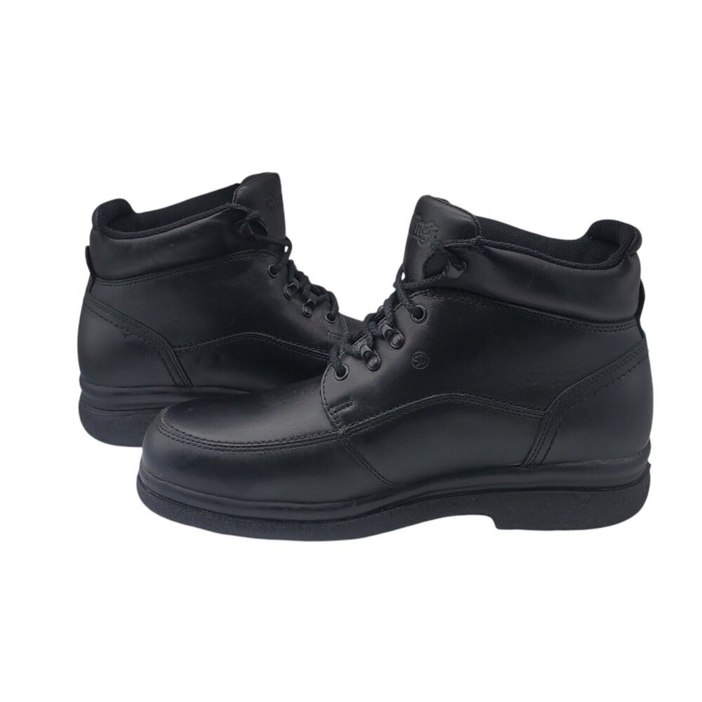 Black Leather Men's Boots - Picture 11 of 11